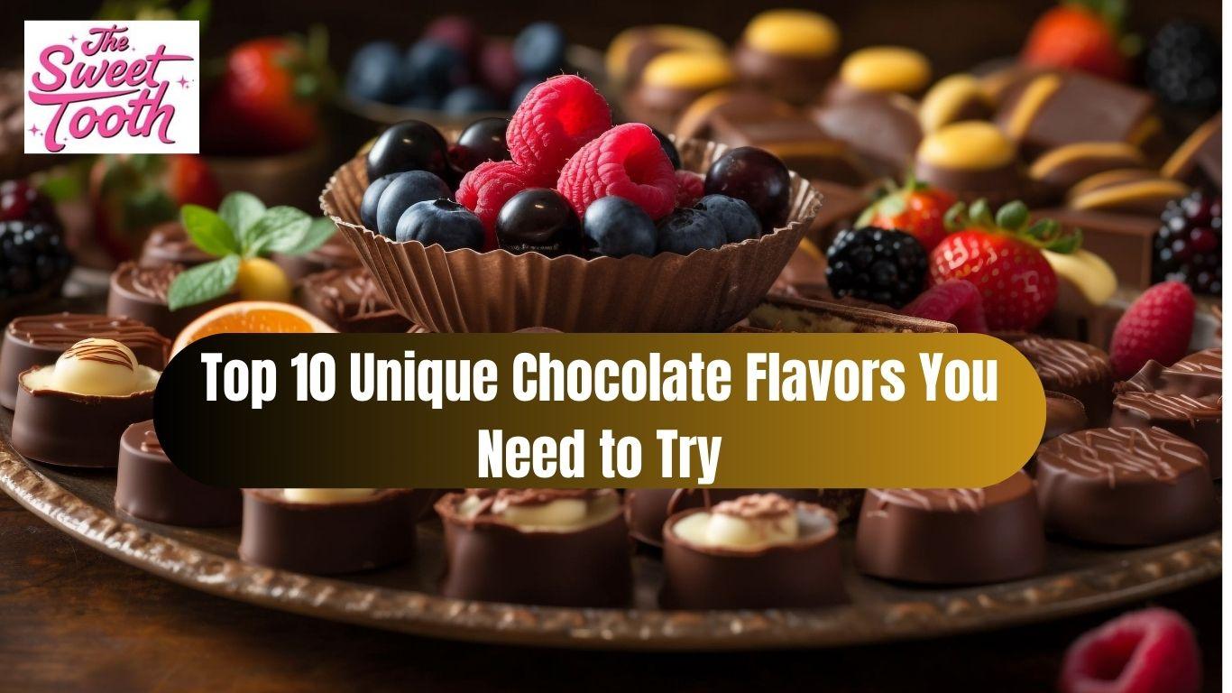 Indulge your taste buds with our top 10 unique chocolate flavors! From exotic spices to fruity twists, discover new favorites that elevate your chocolate experience.