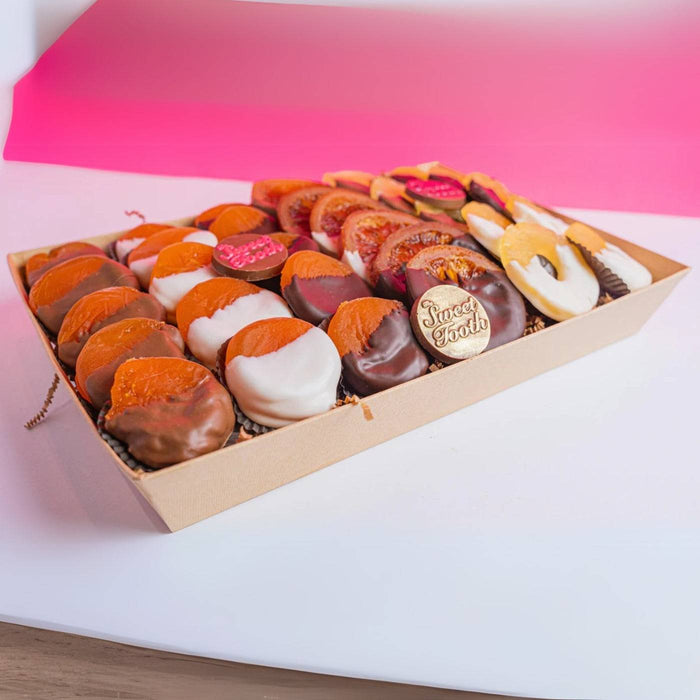 Mixed Fruit Dipped in Chocolate for Sympathy Shiva