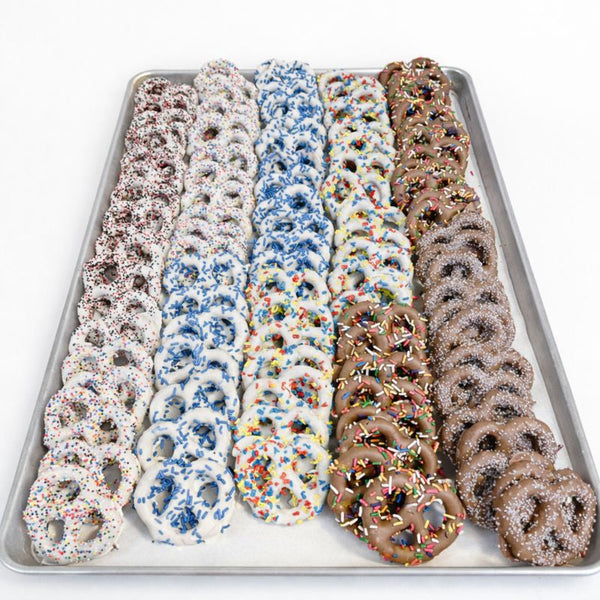 Chocolate-Dipped Pretzels (6-Pack) β Basket Add-On