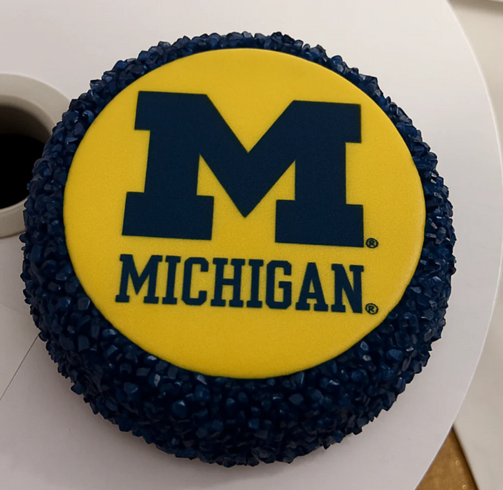 college branded oreo cookies dipped in chocolate