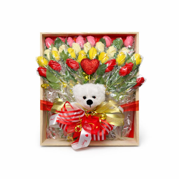 Love in Full Bloom Valentineβs Tray from The Sweet Tooth