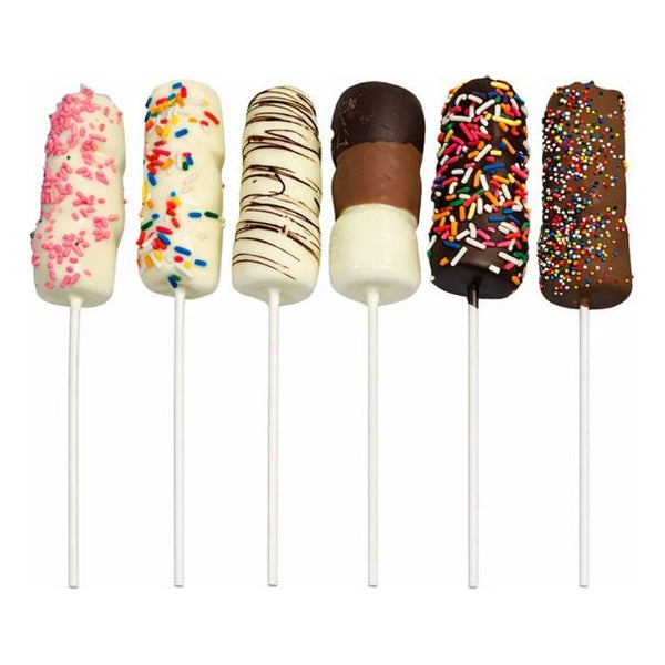 Chocolate Dipped Marshmallow Sticks