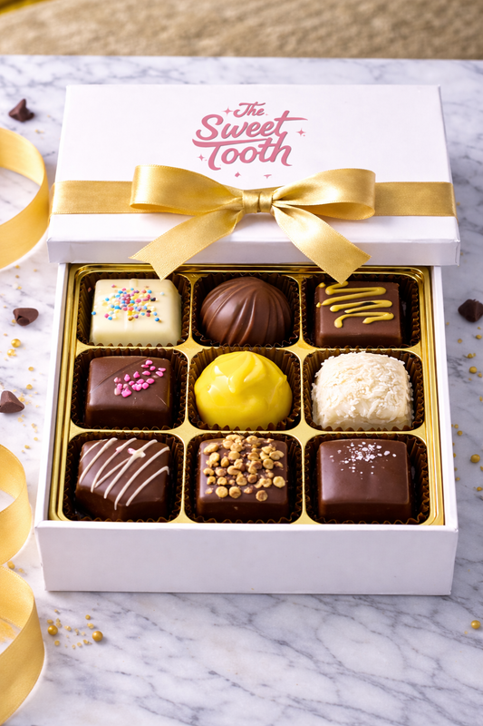 Handcrafted dark chocolate truffles from The Sweet Tooth in North Miami Beach