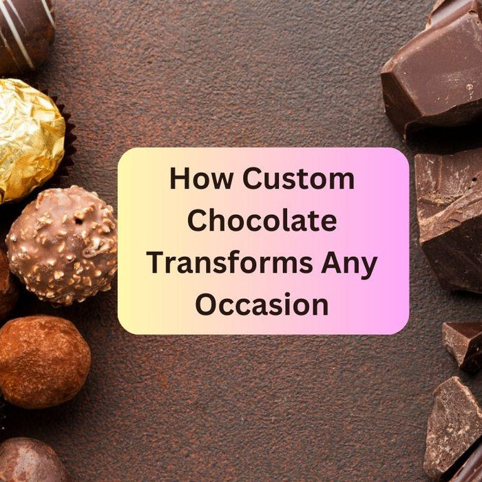 Custom chocolate adds a personal touch, turning any occasion into a memorable celebration with unique, handcrafted treats made to delight everyone!