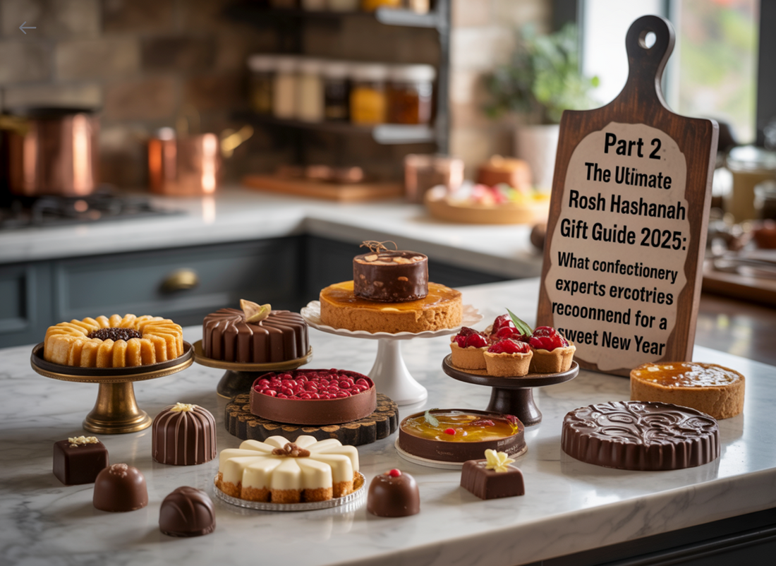Premium Rosh Hashanah desserts and chocolates from 2025 gift guide.