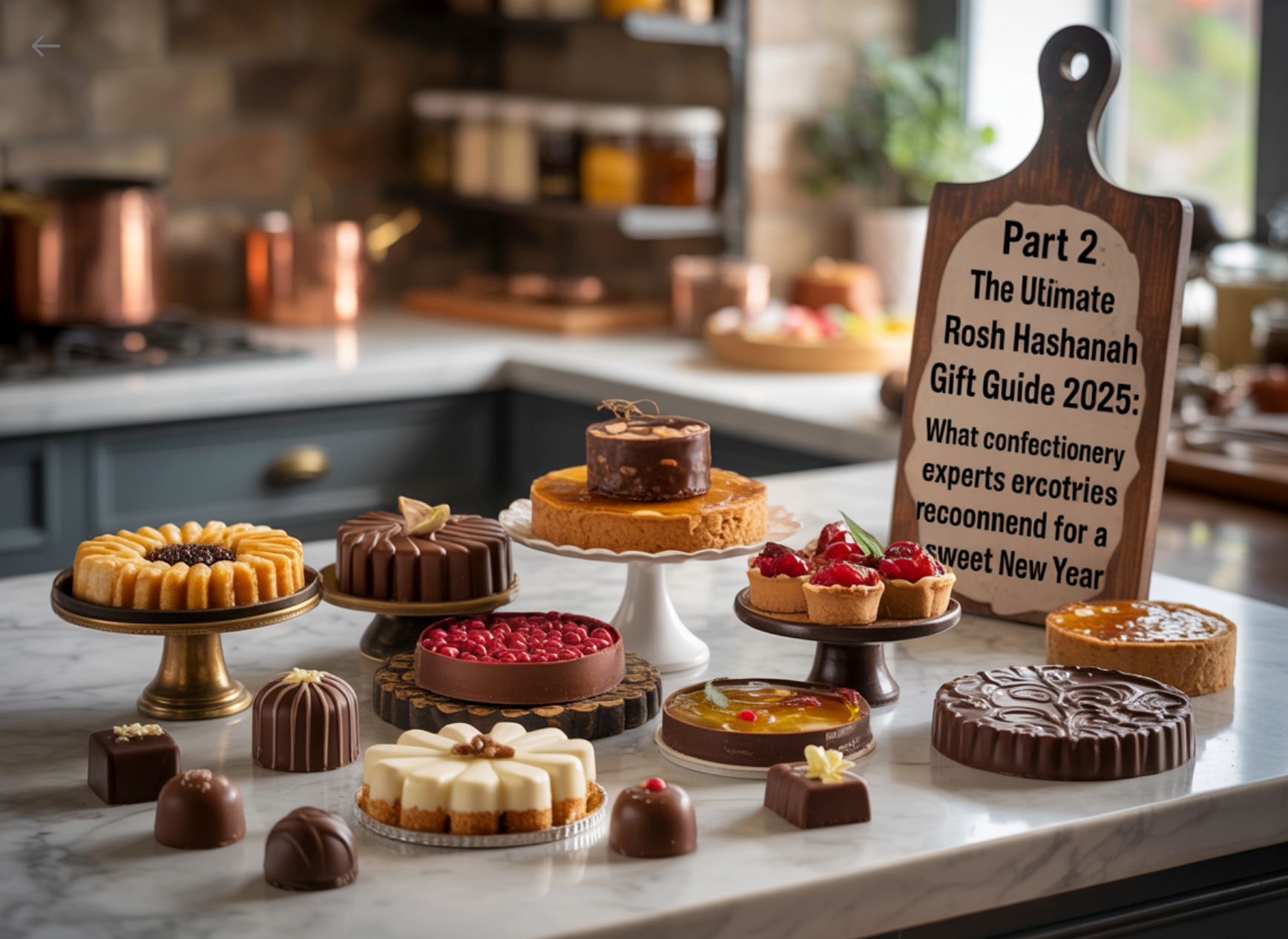 Premium Rosh Hashanah desserts and chocolates from 2025 gift guide.
