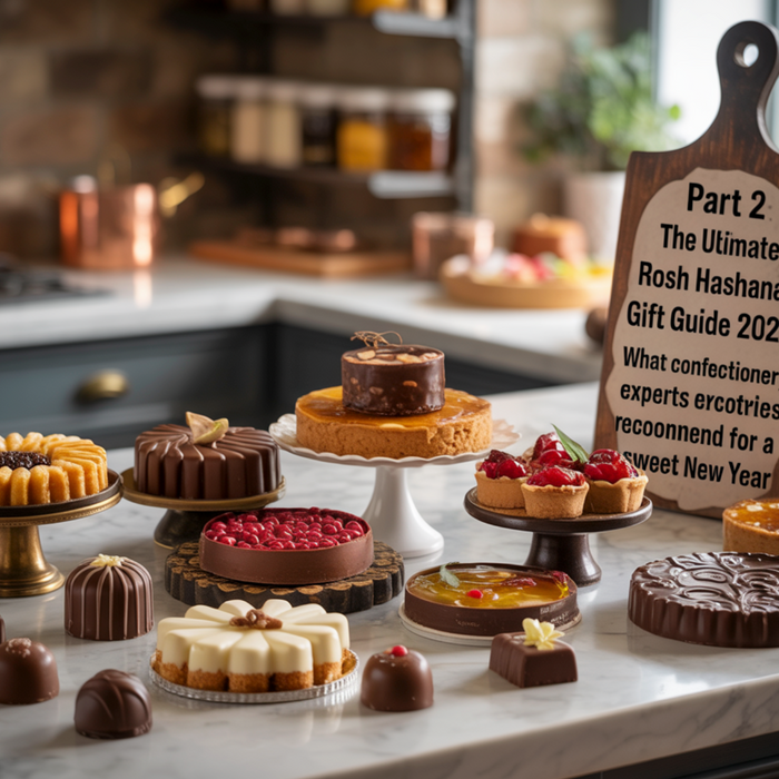 Premium Rosh Hashanah desserts and chocolates from 2025 gift guide.