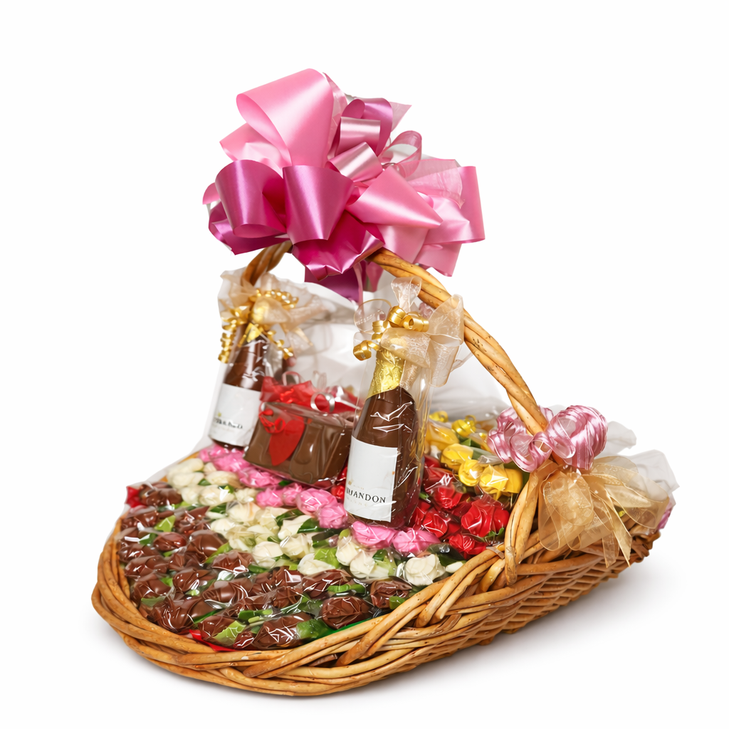 The Sweet Tooth 102 Chocolate Roses Basket