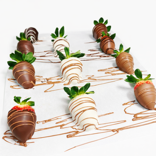 Hand-dipped kosher chocolate covered strawberries from The Sweet Tooth in North Miami Beach