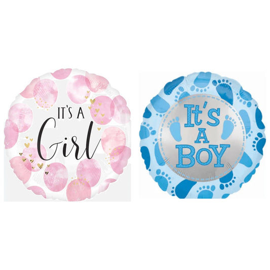 It's a Girl and It's a Boy baby balloons — choose boy or girl — The Sweet Tooth