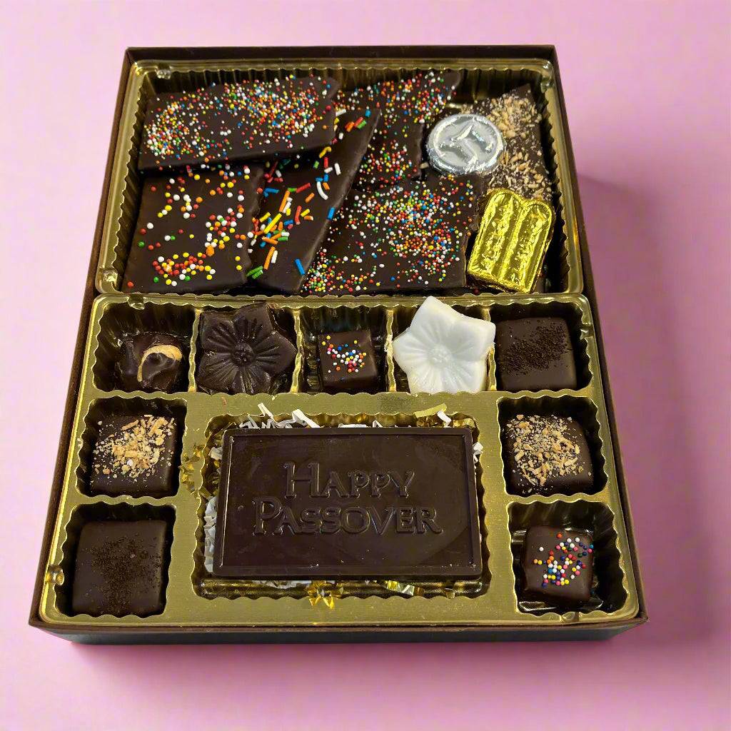 Chocolate Truffles in a box for Passover 