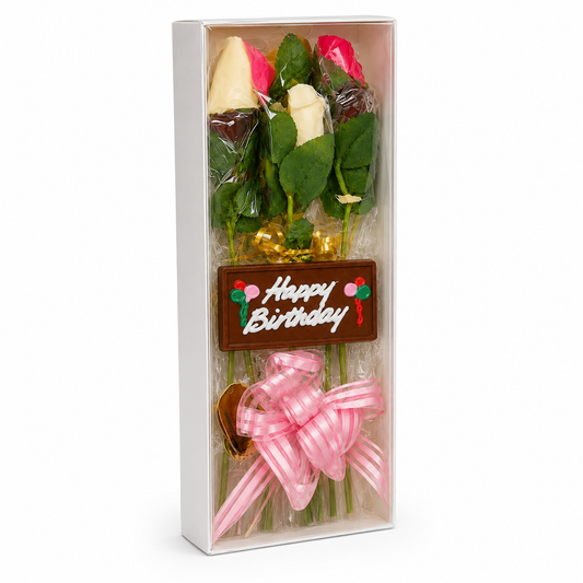 6 chocolate roses from The Sweet Tooth