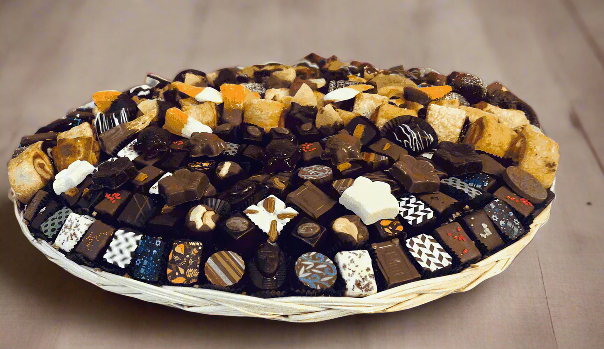 Sweet Tooth Thanksgiving Truffles and Chocolate basket kosher