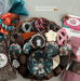 Assorted gift basket with personalized chocolate Oreos featuring cheerleader photos. Unique edible gift for sports fans or celebrations.