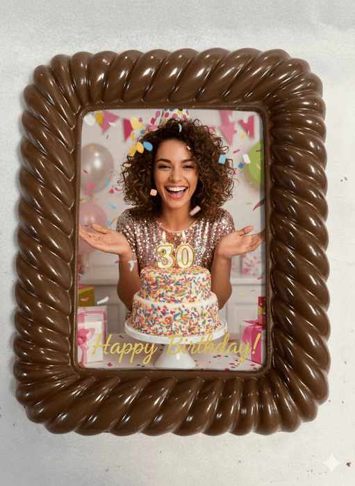 Personalized Edible Chocolate Photo Frame – The Ultimate Birthday Gift