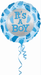 Blue 'It's a Boy' baby balloon with footstep patterns, ideal for baby showers or gender reveal parties. Birthday balloons, the perfect extra.