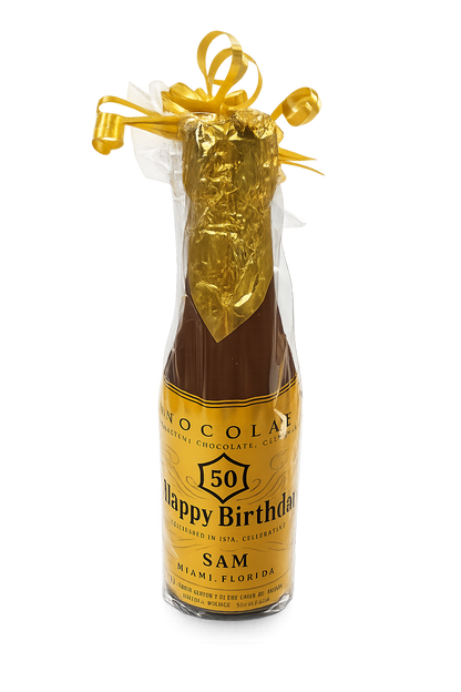Chocolate Champagne Bottle-Personalized