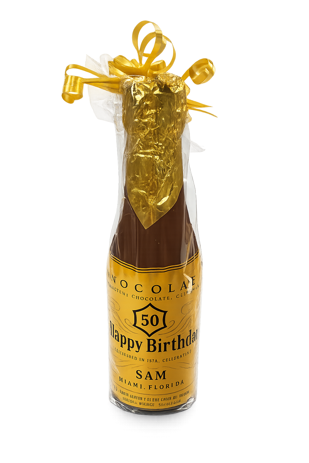 Chocolate Champagne Bottle-Personalized