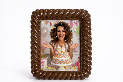 custom photo chocolate frame birthday gift with edible image The Sweet Tooth North Miami Beach since 1979
