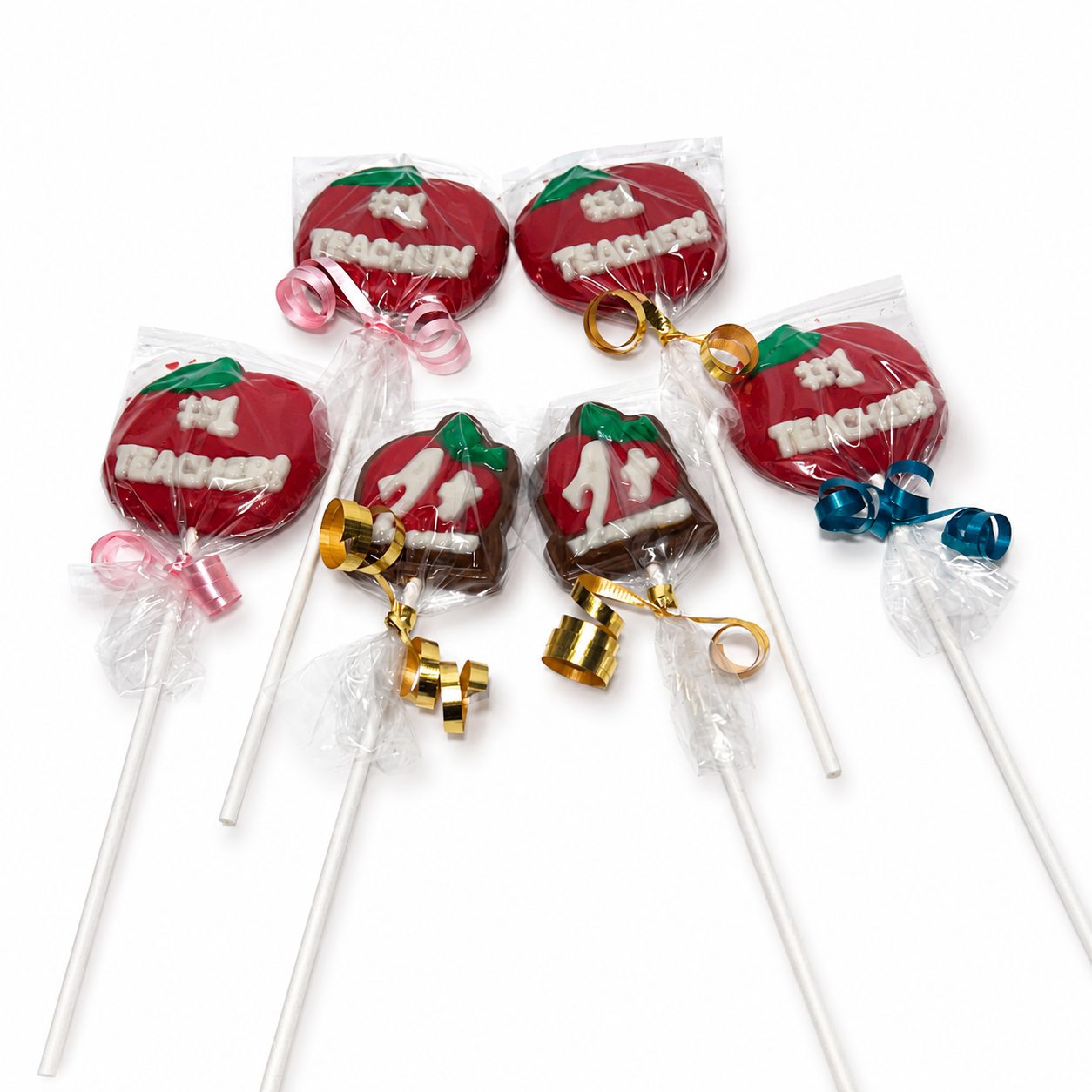 Teacher appreciation lollipop gift set with six handmade treats - The Sweet Tooth North Miami Beach - since 1979
