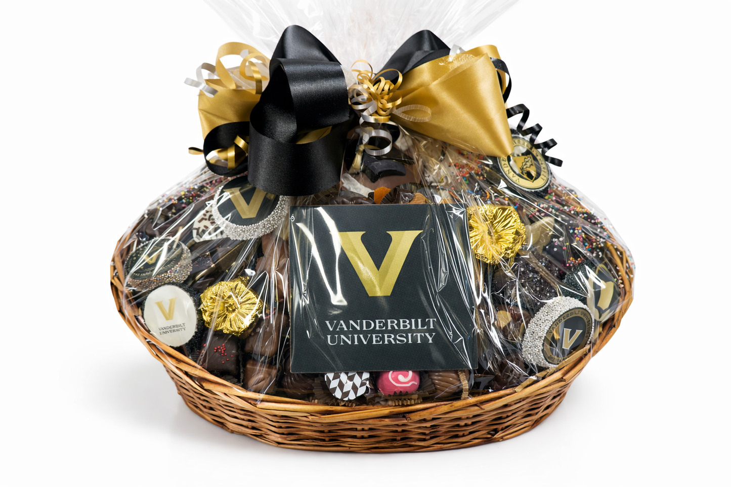 Vanderbilt chocolate gift basket with custom logo sweets The Sweet Tooth North Miami Beach since 1979